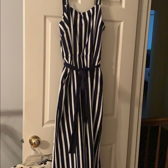 Jcrew tie-waist striped jumpsuit - Picture 4 of 4